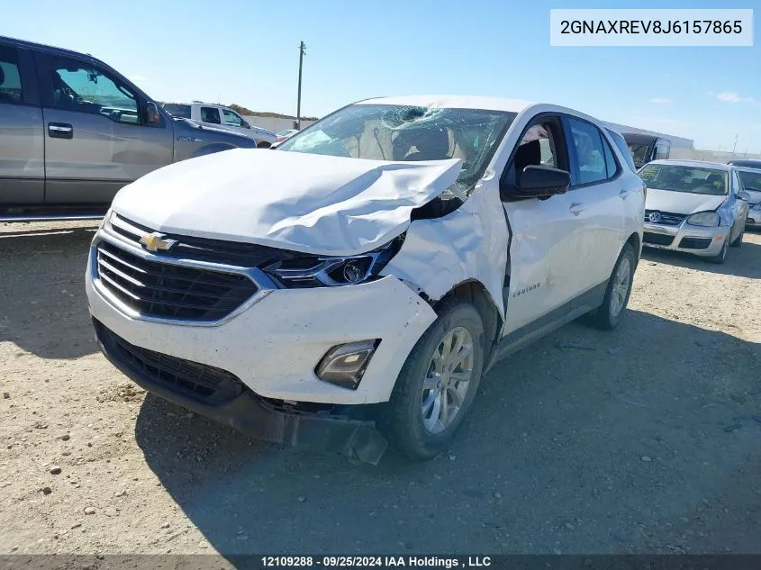 2018 Chevrolet Equinox VIN: 2GNAXREV8J6157865 Lot: 12109288