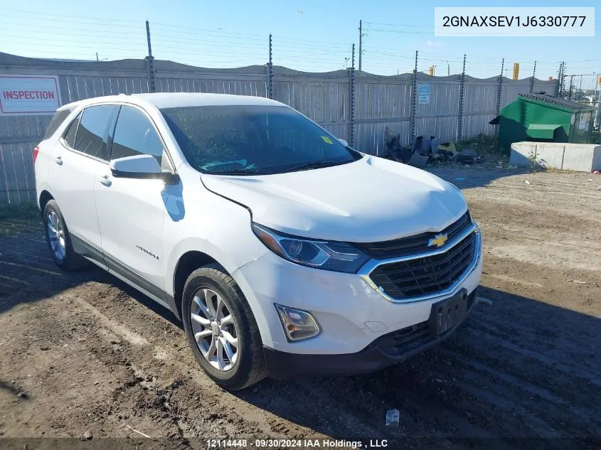 2GNAXSEV1J6330777 2018 Chevrolet Equinox