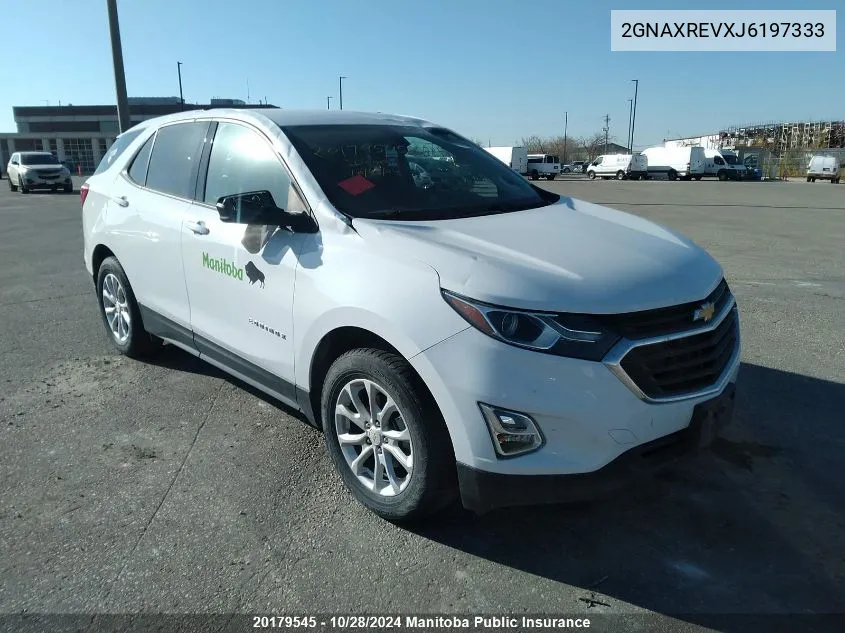 2018 Chevrolet Equinox Ls VIN: 2GNAXREVXJ6197333 Lot: 20179545