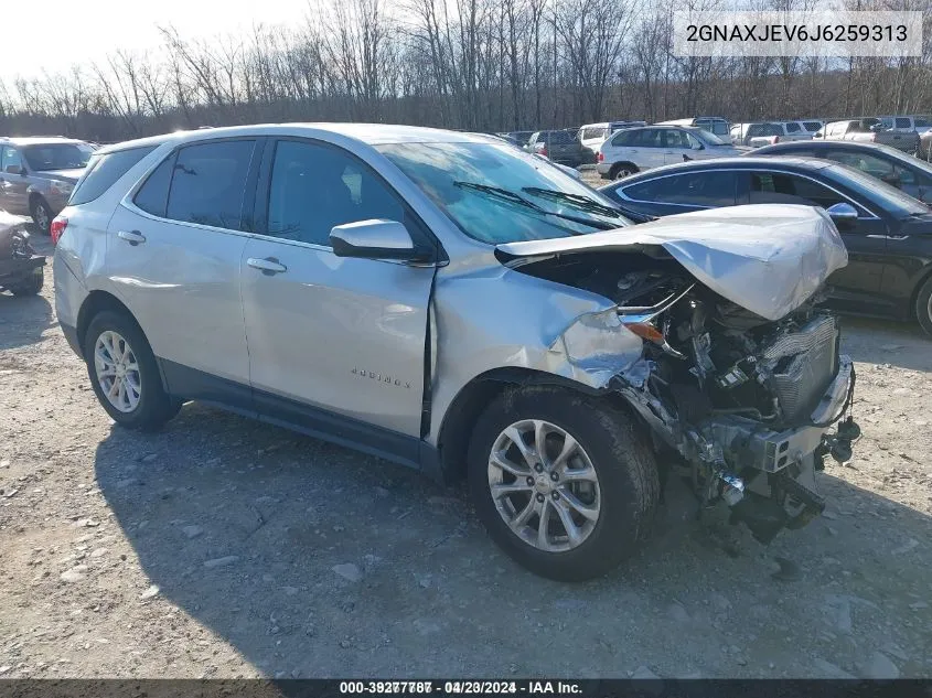 2018 Chevrolet Equinox Lt VIN: 2GNAXJEV6J6259313 Lot: 39277787