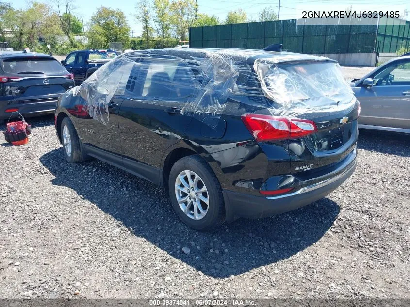 2GNAXREV4J6329485 2018 Chevrolet Equinox Ls