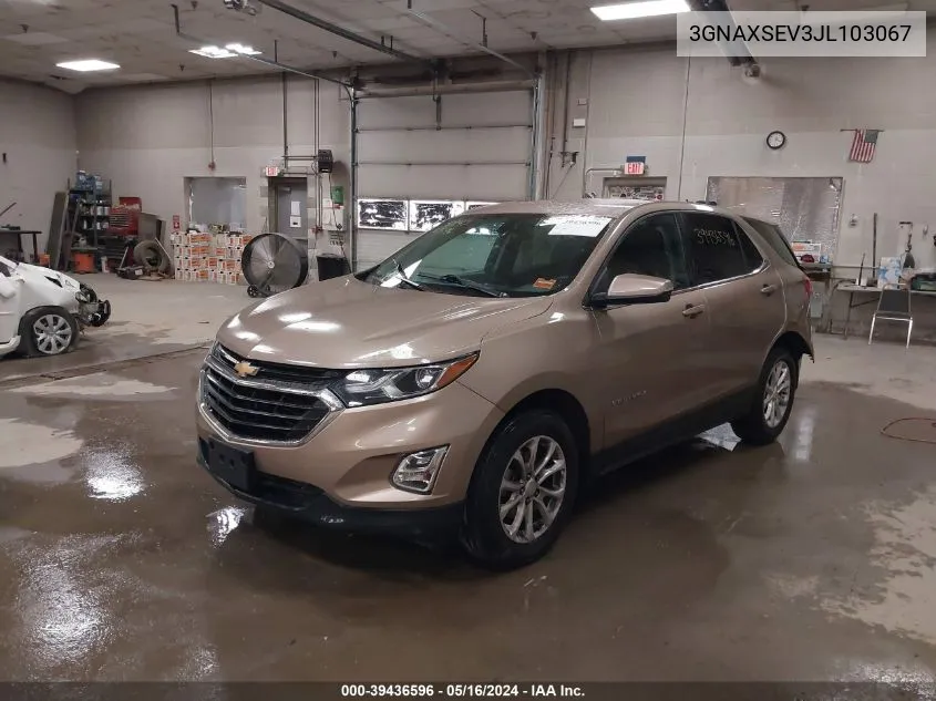 3GNAXSEV3JL103067 2018 Chevrolet Equinox Lt