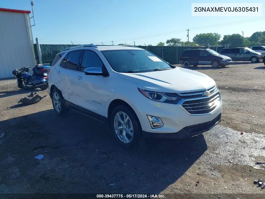 2018 Chevrolet Equinox Premier VIN: 2GNAXMEV0J6305431 Lot: 39437775