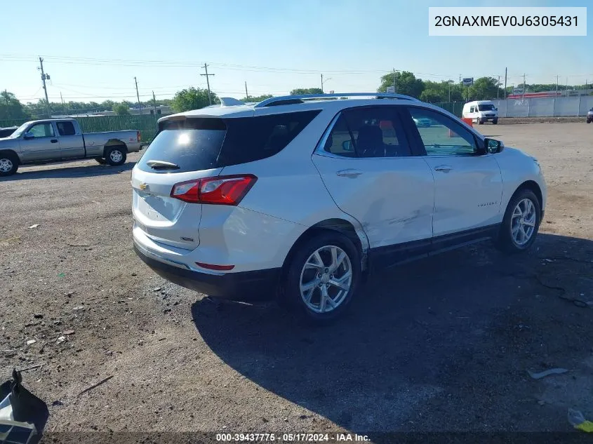 2018 Chevrolet Equinox Premier VIN: 2GNAXMEV0J6305431 Lot: 39437775