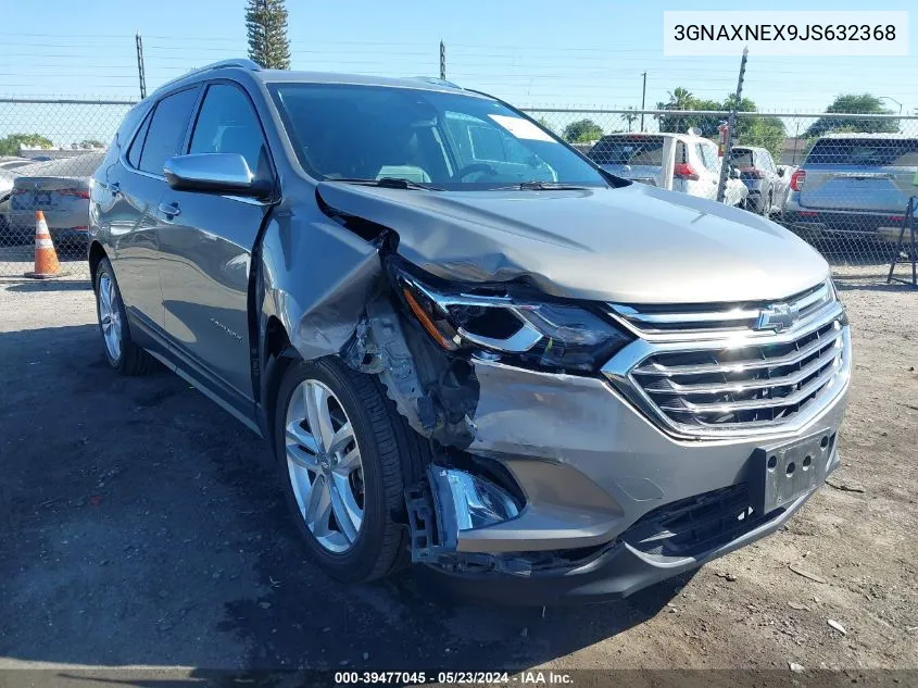 2018 Chevrolet Equinox Premier VIN: 3GNAXNEX9JS632368 Lot: 39477045