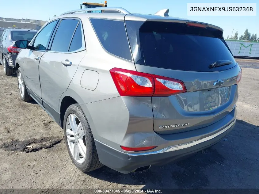 2018 Chevrolet Equinox Premier VIN: 3GNAXNEX9JS632368 Lot: 39477045