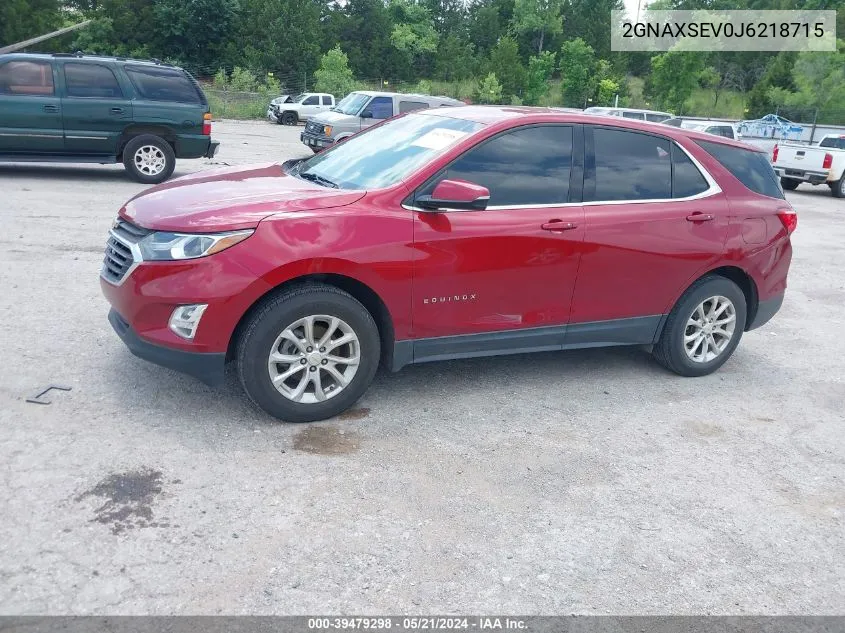 2018 Chevrolet Equinox Lt VIN: 2GNAXSEV0J6218715 Lot: 39479298