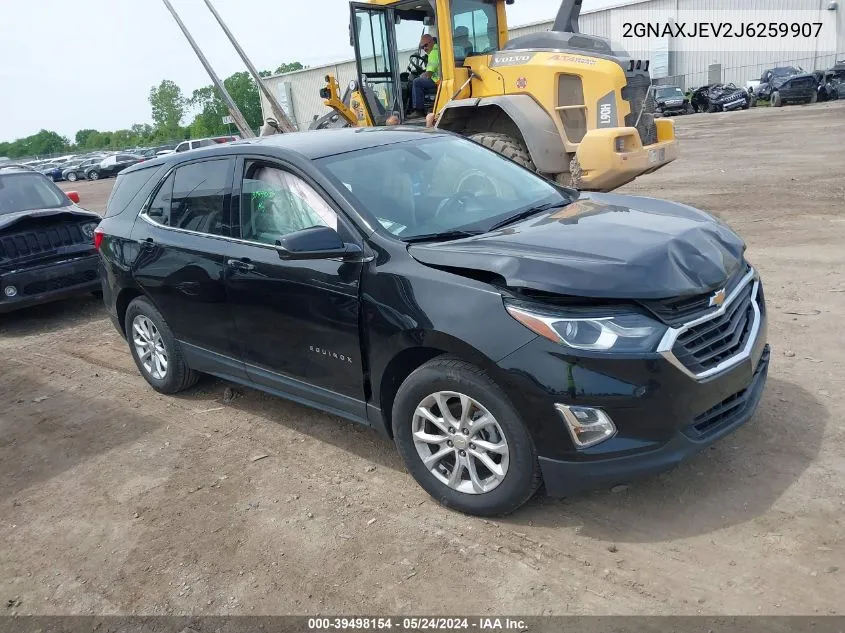 2018 Chevrolet Equinox Lt VIN: 2GNAXJEV2J6259907 Lot: 40266869