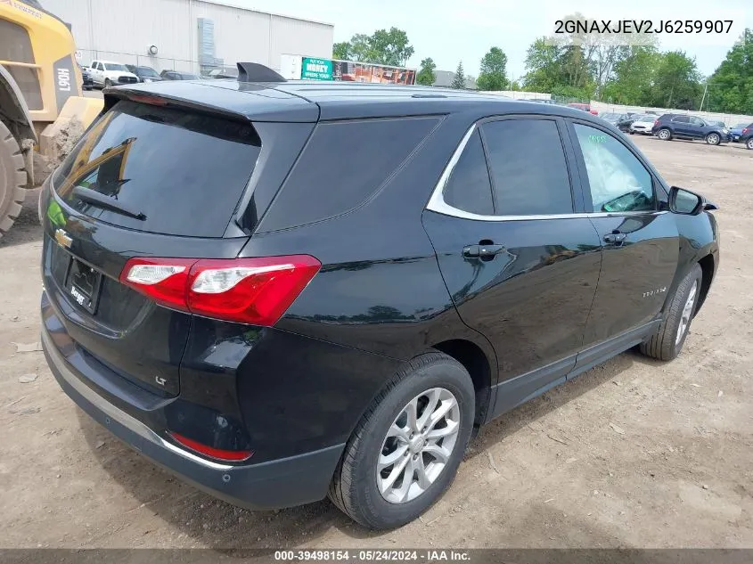 2018 Chevrolet Equinox Lt VIN: 2GNAXJEV2J6259907 Lot: 40266869