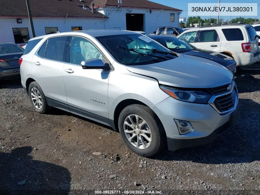 2018 Chevrolet Equinox Lt VIN: 3GNAXJEV7JL380301 Lot: 39526771