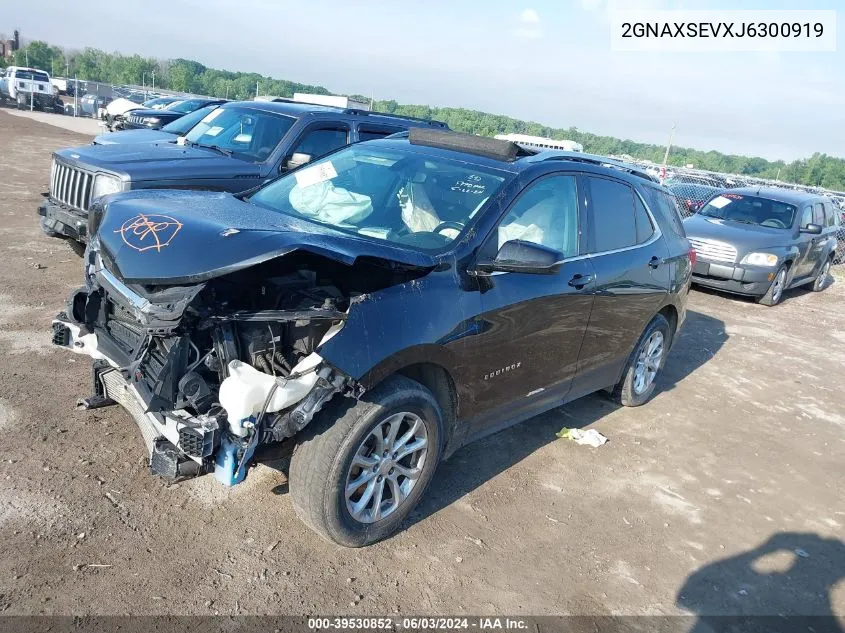 2018 Chevrolet Equinox Lt VIN: 2GNAXSEVXJ6300919 Lot: 39530852