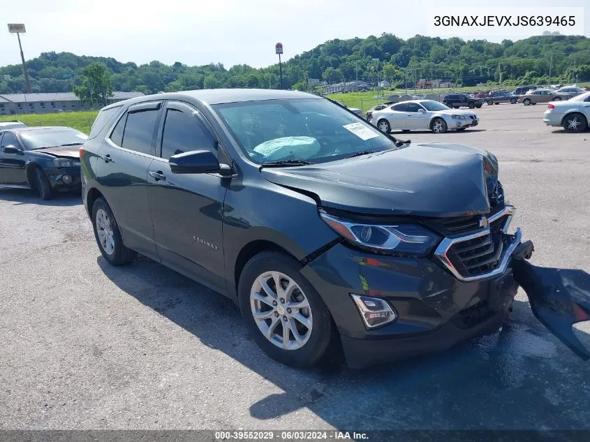 2018 Chevrolet Equinox Lt VIN: 3GNAXJEVXJS639465 Lot: 39552029