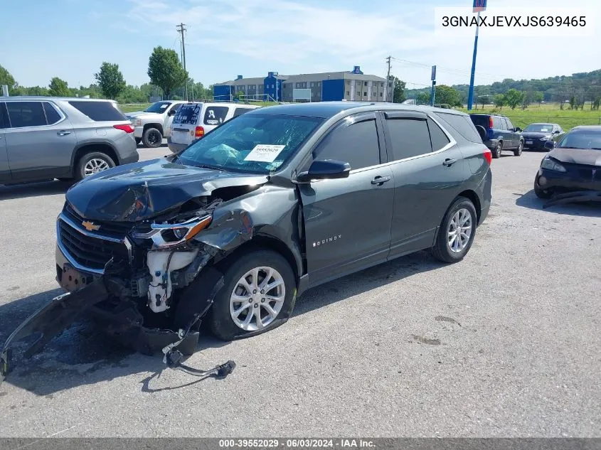 2018 Chevrolet Equinox Lt VIN: 3GNAXJEVXJS639465 Lot: 39552029