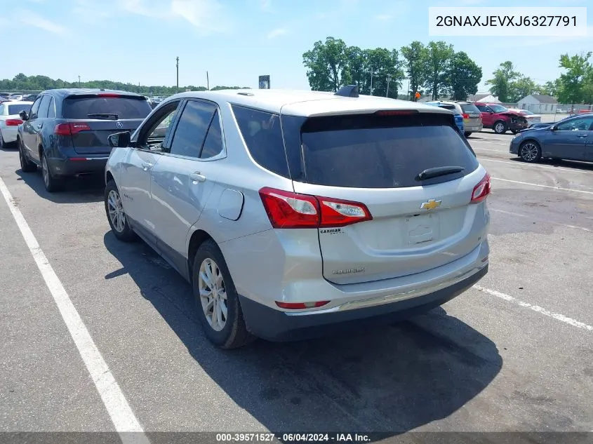 2018 Chevrolet Equinox Lt VIN: 2GNAXJEVXJ6327791 Lot: 39571527