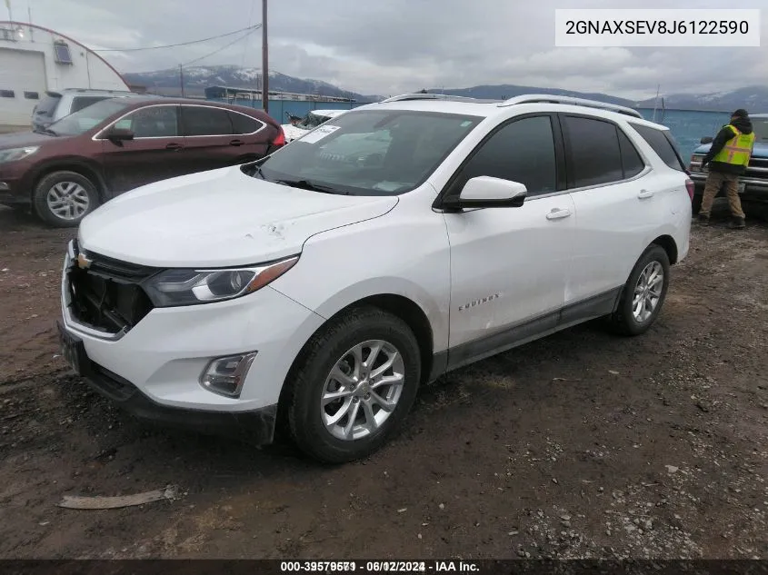 2GNAXSEV8J6122590 2018 Chevrolet Equinox Lt