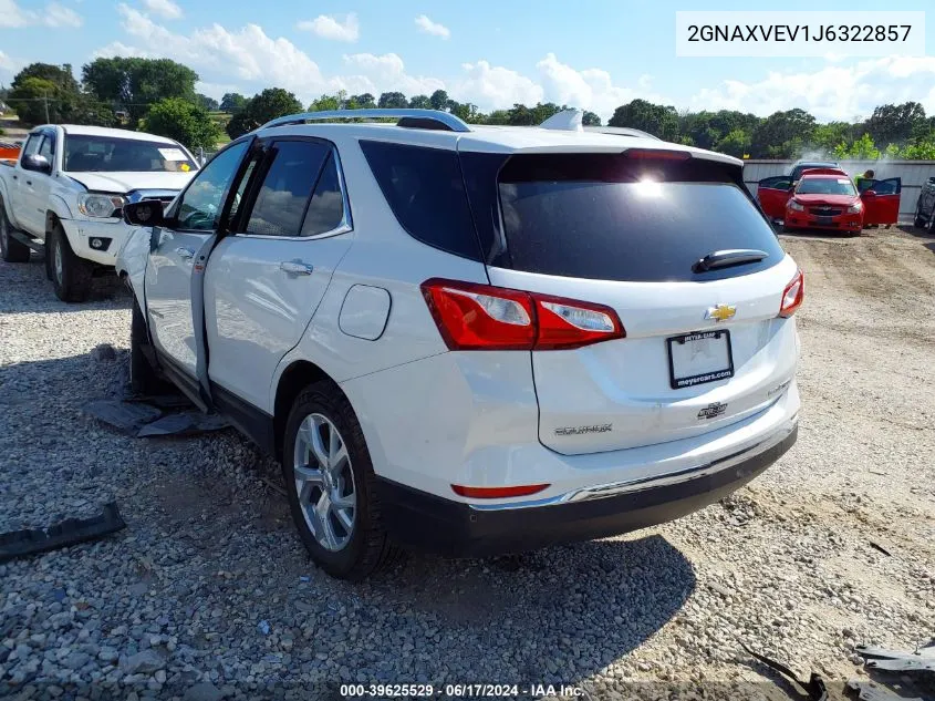 2018 Chevrolet Equinox Premier VIN: 2GNAXVEV1J6322857 Lot: 39625529