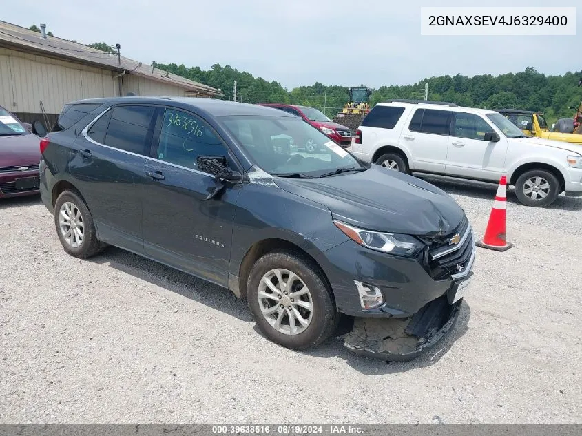 2018 Chevrolet Equinox Lt VIN: 2GNAXSEV4J6329400 Lot: 39638516