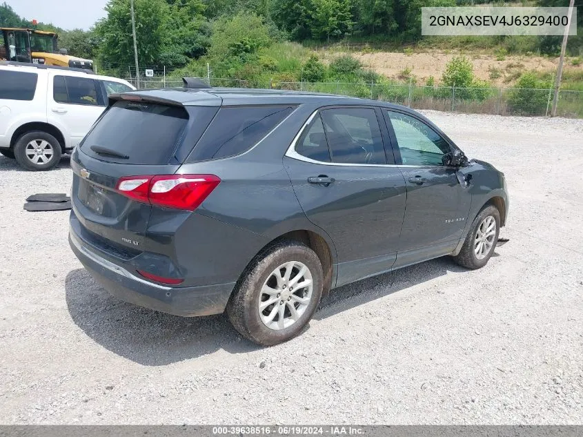 2018 Chevrolet Equinox Lt VIN: 2GNAXSEV4J6329400 Lot: 39638516