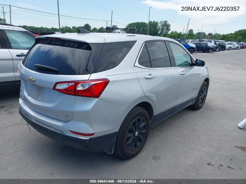 2018 Chevrolet Equinox Lt VIN: 2GNAXJEV7J6220357 Lot: 39641446