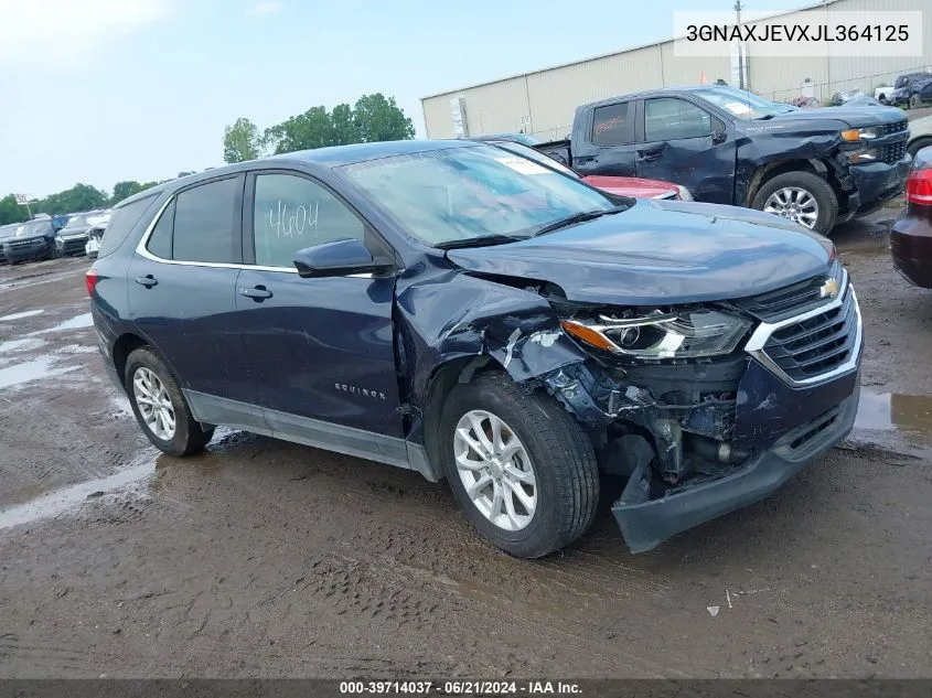 2018 Chevrolet Equinox Lt VIN: 3GNAXJEVXJL364125 Lot: 39714037