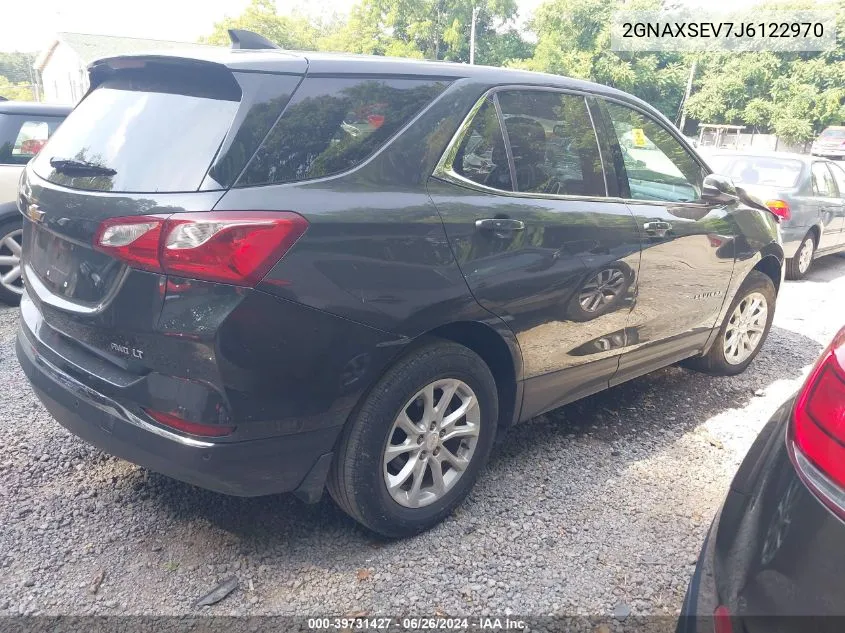 2018 Chevrolet Equinox Lt VIN: 2GNAXSEV7J6122970 Lot: 39731427