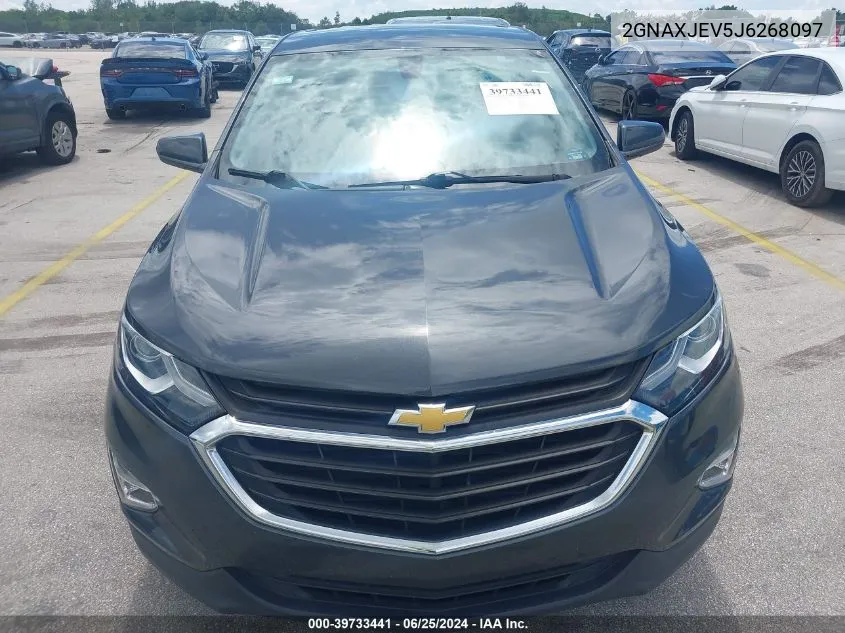 2018 Chevrolet Equinox Lt VIN: 2GNAXJEV5J6268097 Lot: 39733441