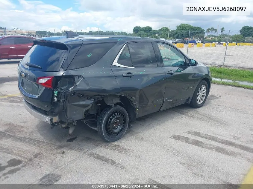 2018 Chevrolet Equinox Lt VIN: 2GNAXJEV5J6268097 Lot: 39733441