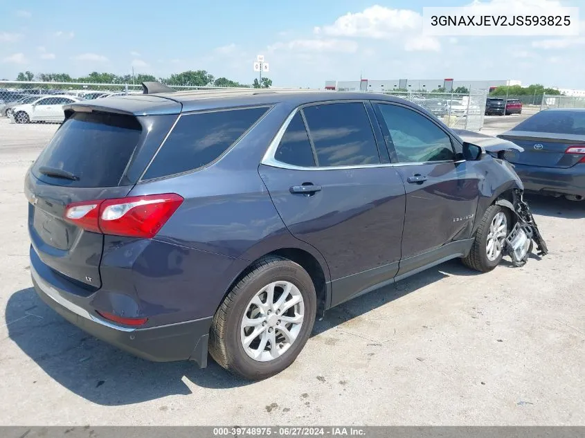 2018 Chevrolet Equinox Lt VIN: 3GNAXJEV2JS593825 Lot: 39748975