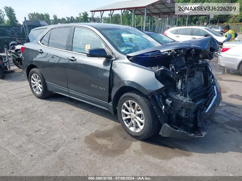 2018 Chevrolet Equinox Lt VIN: 2GNAXSEV3J6226209 Lot: 39818155