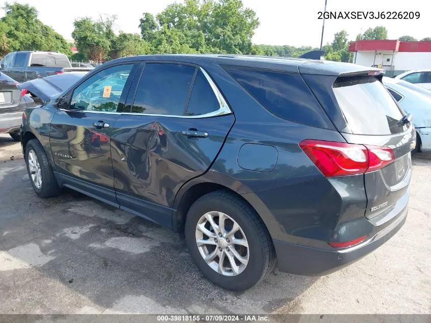 2GNAXSEV3J6226209 2018 Chevrolet Equinox Lt