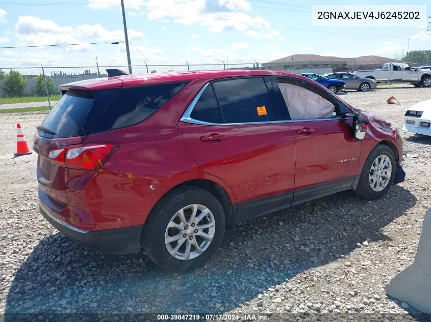 2018 Chevrolet Equinox Lt VIN: 2GNAXJEV4J6245202 Lot: 39847219