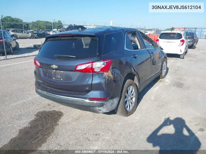 3GNAXJEV8JS612104 2018 Chevrolet Equinox Lt