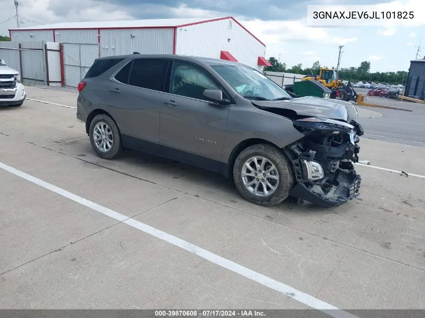 2018 Chevrolet Equinox Lt VIN: 3GNAXJEV6JL101825 Lot: 39870608