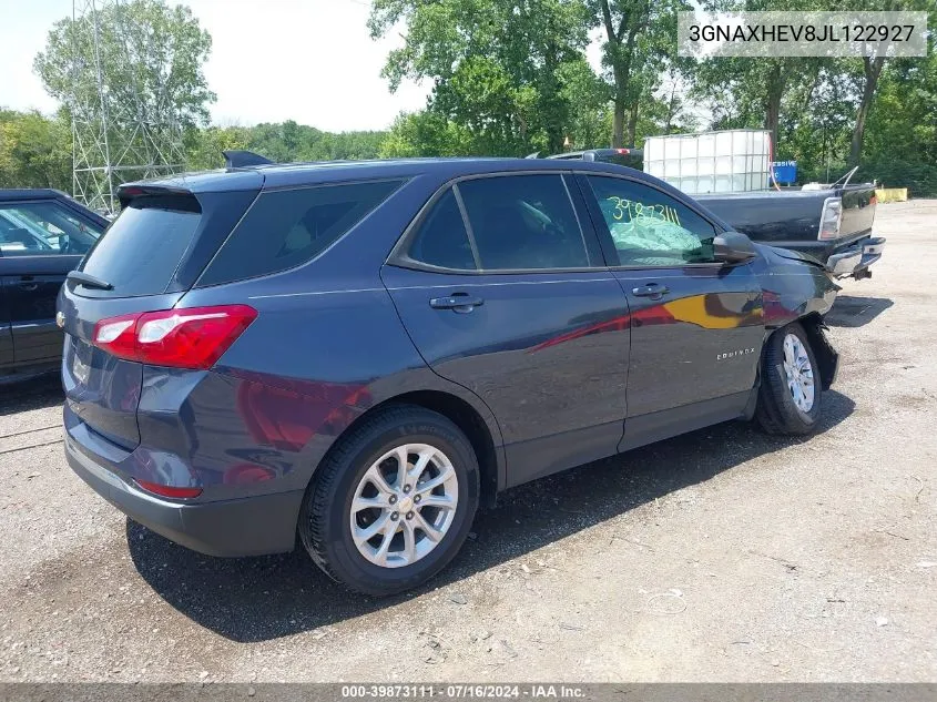 3GNAXHEV8JL122927 2018 Chevrolet Equinox Ls