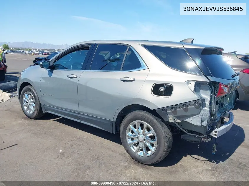 2018 Chevrolet Equinox Lt VIN: 3GNAXJEV9JS536845 Lot: 39900496