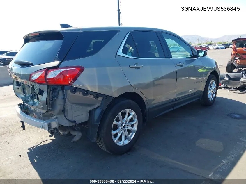 2018 Chevrolet Equinox Lt VIN: 3GNAXJEV9JS536845 Lot: 39900496