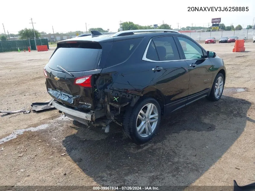 2018 Chevrolet Equinox Premier VIN: 2GNAXVEV3J6258885 Lot: 39967834