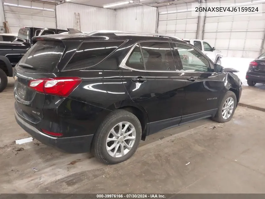 2018 Chevrolet Equinox Lt VIN: 2GNAXSEV4J6159524 Lot: 39976166