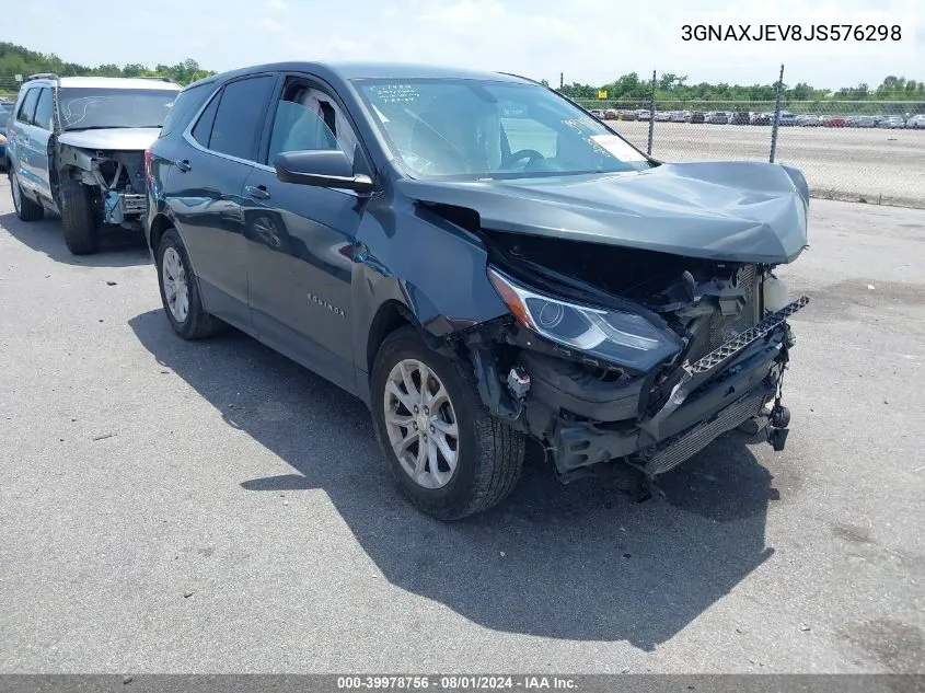 2018 Chevrolet Equinox Lt VIN: 3GNAXJEV8JS576298 Lot: 39978756