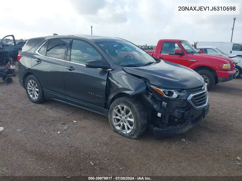 2018 Chevrolet Equinox Lt VIN: 2GNAXJEV1J6310698 Lot: 39979817