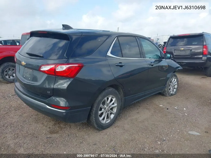 2018 Chevrolet Equinox Lt VIN: 2GNAXJEV1J6310698 Lot: 39979817