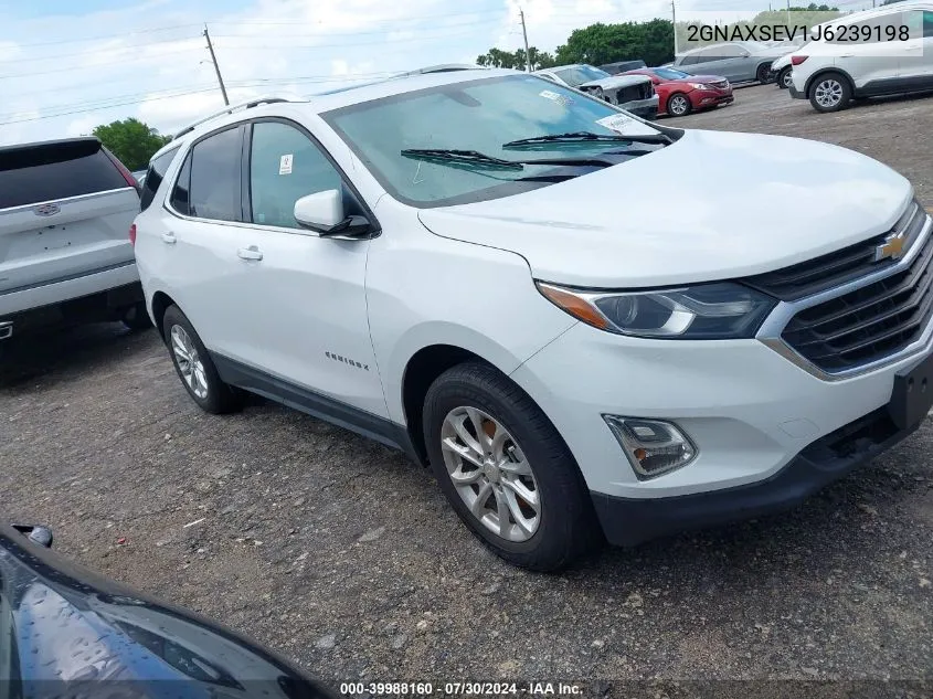 2018 Chevrolet Equinox Lt VIN: 2GNAXSEV1J6239198 Lot: 39988160