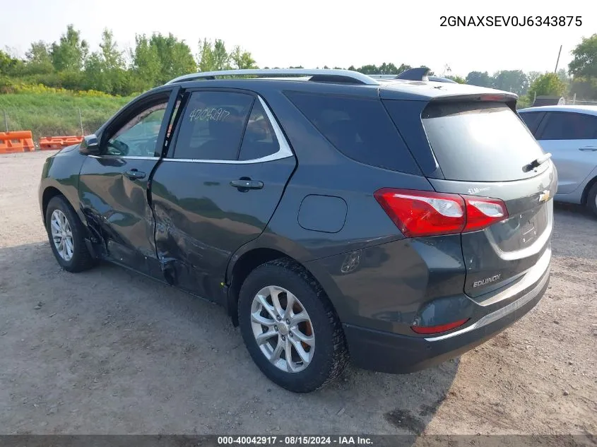 2GNAXSEV0J6343875 2018 Chevrolet Equinox Lt