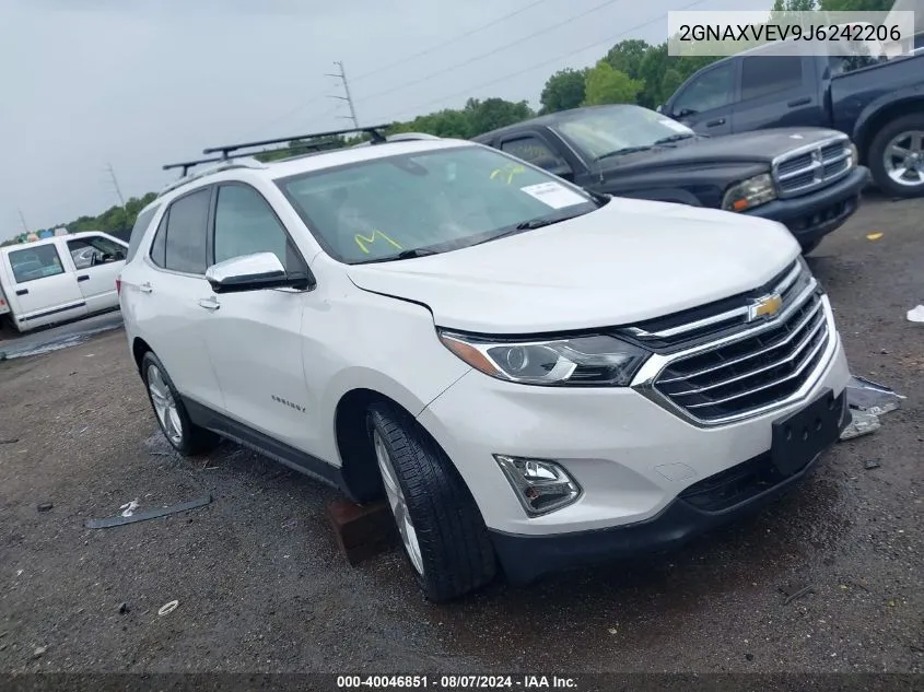 2018 Chevrolet Equinox Premier VIN: 2GNAXVEV9J6242206 Lot: 40046851