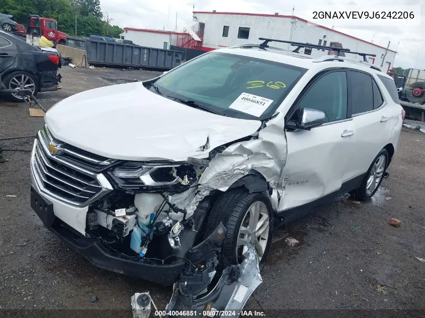 2018 Chevrolet Equinox Premier VIN: 2GNAXVEV9J6242206 Lot: 40046851