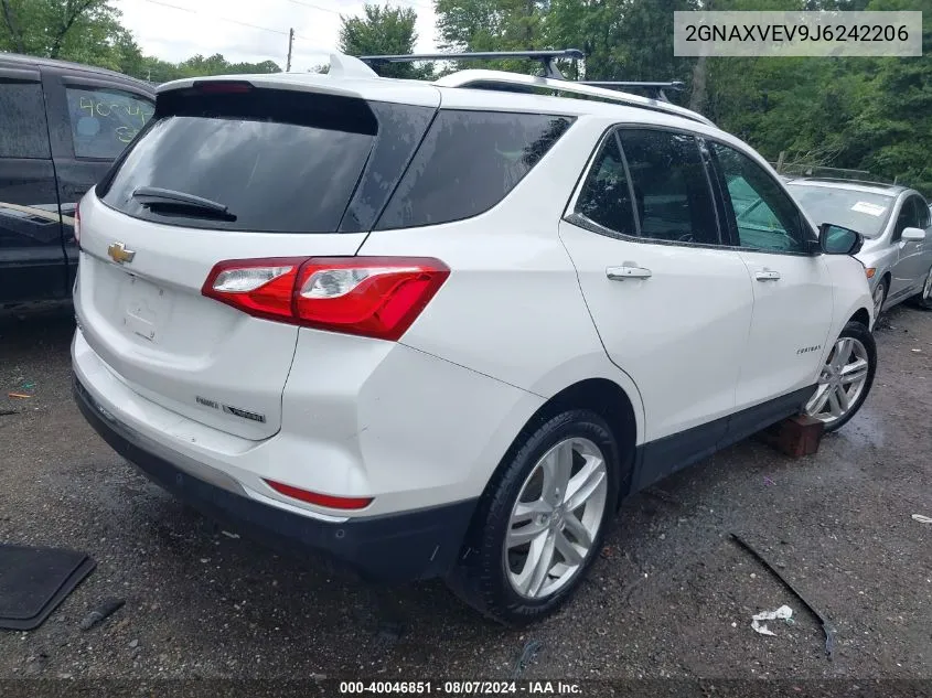 2018 Chevrolet Equinox Premier VIN: 2GNAXVEV9J6242206 Lot: 40046851