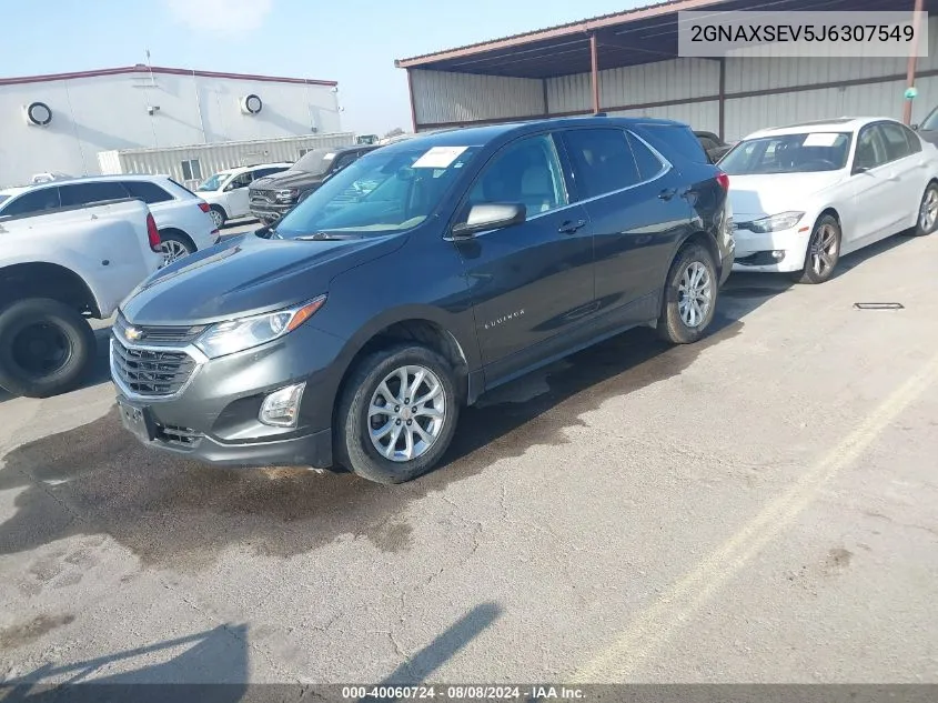 2018 Chevrolet Equinox Lt VIN: 2GNAXSEV5J6307549 Lot: 40060724