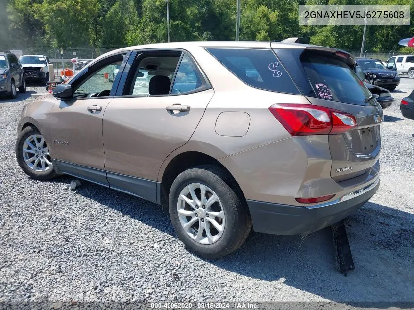 2GNAXHEV5J6275608 2018 Chevrolet Equinox Ls