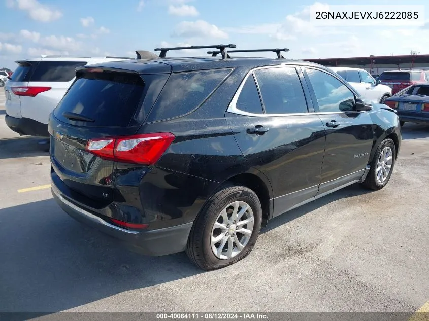 2018 Chevrolet Equinox Lt VIN: 2GNAXJEVXJ6222085 Lot: 40064111