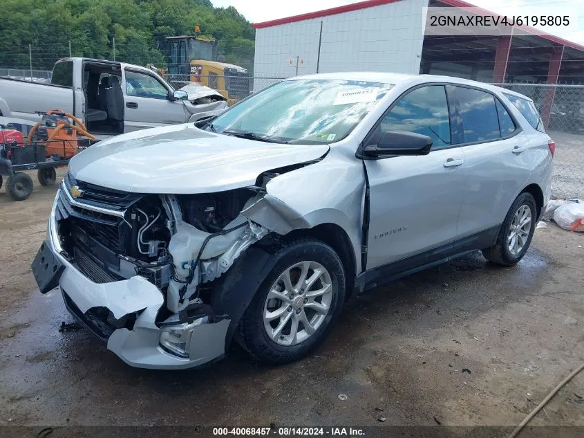 2GNAXREV4J6195805 2018 Chevrolet Equinox Ls